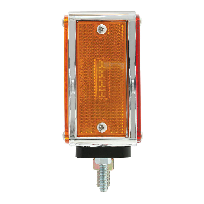 Pearl Amber/Red 48 diode square LED turn signal light - SINGLE
