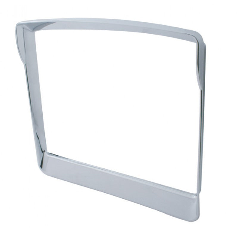 Kenworth W900/T660 chrome Speedometer/Tachometer gauge panel surround trim w/visor