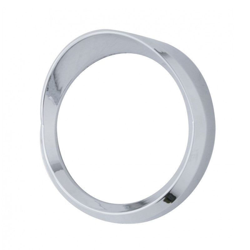 International I-Model chrome plastic speedometer/tachometer gauge cover w/visor