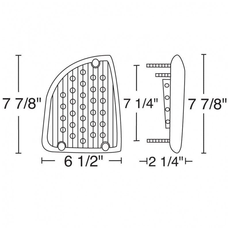 Kenworth T600 1985-2007 amber 29 diode LED turn signal light - SINGLE