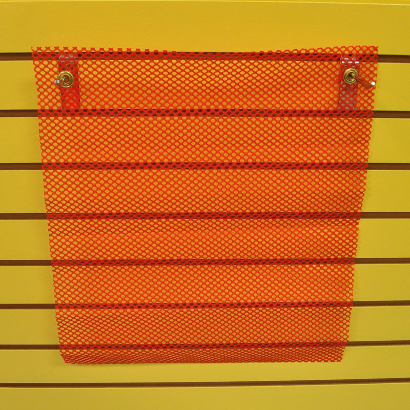 18" red dual grommet mount oversize warning flag