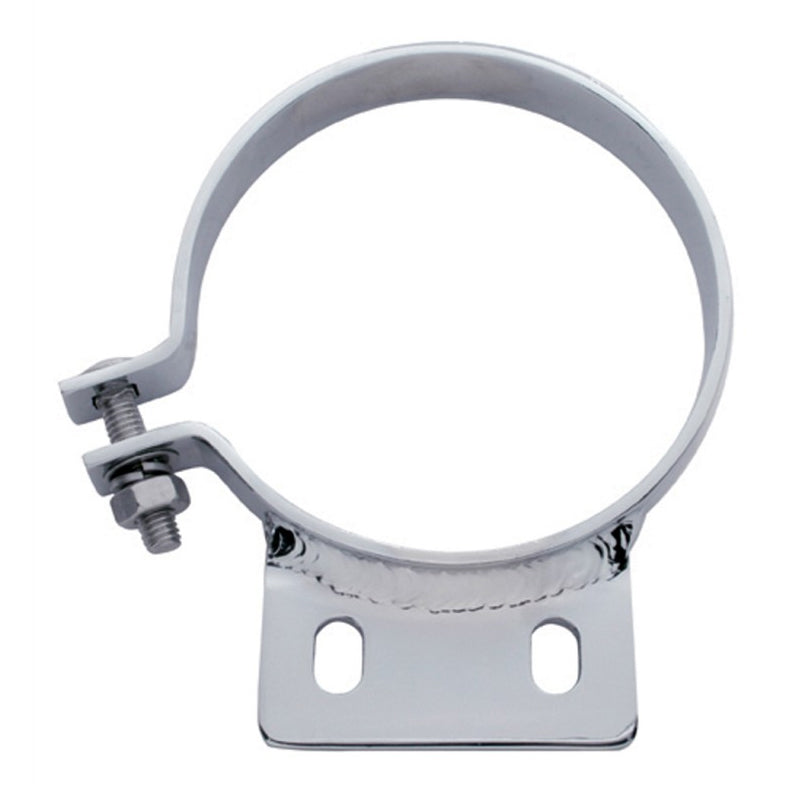 Peterbilt chrome 5" diameter exhaust clamp, 2 holes