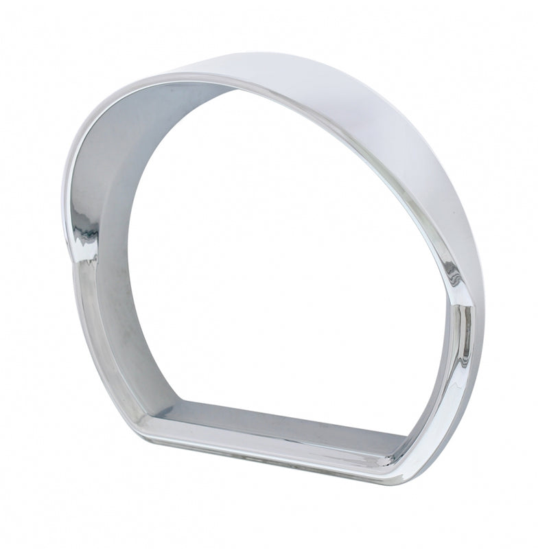 Peterbilt 579 chrome plastic speedometer/tachometer gauge bezel - SINGLE