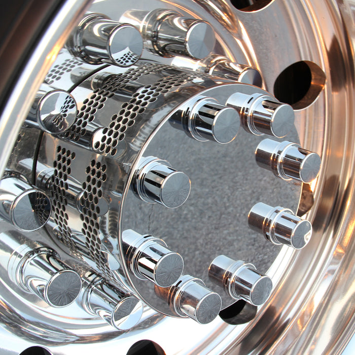 Stainless steel polished rear axle cover