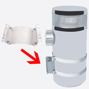 Peterbilt stainless steel air cleaner mounting plate ONLY for 15" breathers