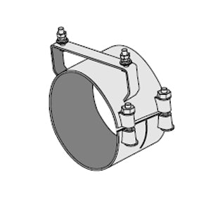 Dynaflex Freightliner/ACFM 6" diameter chrome wide band exhaust clamp
