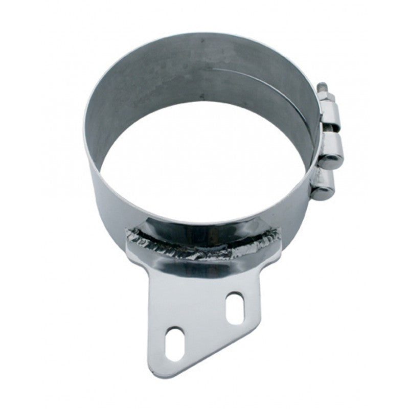 Peterbilt chrome wide band angled exhaust clamp for 7" diameter stack kit