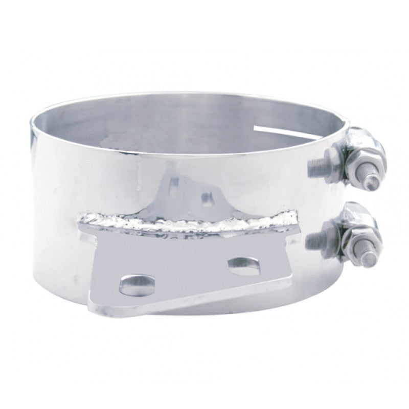 Peterbilt chrome wide band angled exhaust clamp for 7" diameter stack kit