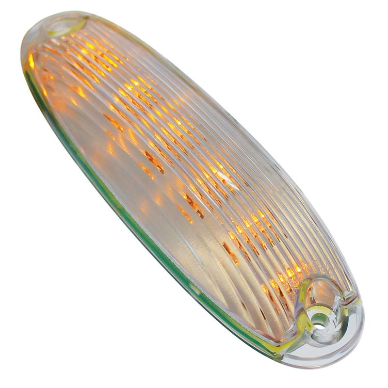Freightliner Cascadia Amber 6 diode LED cab light - CLEAR lens