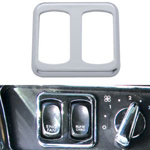 Freightliner Century/Columbia chrome plastic power window switch bezel - driver's side