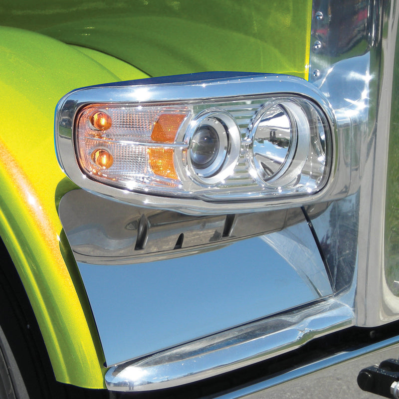 Peterbilt 388/389 stainless steel fender rock guard