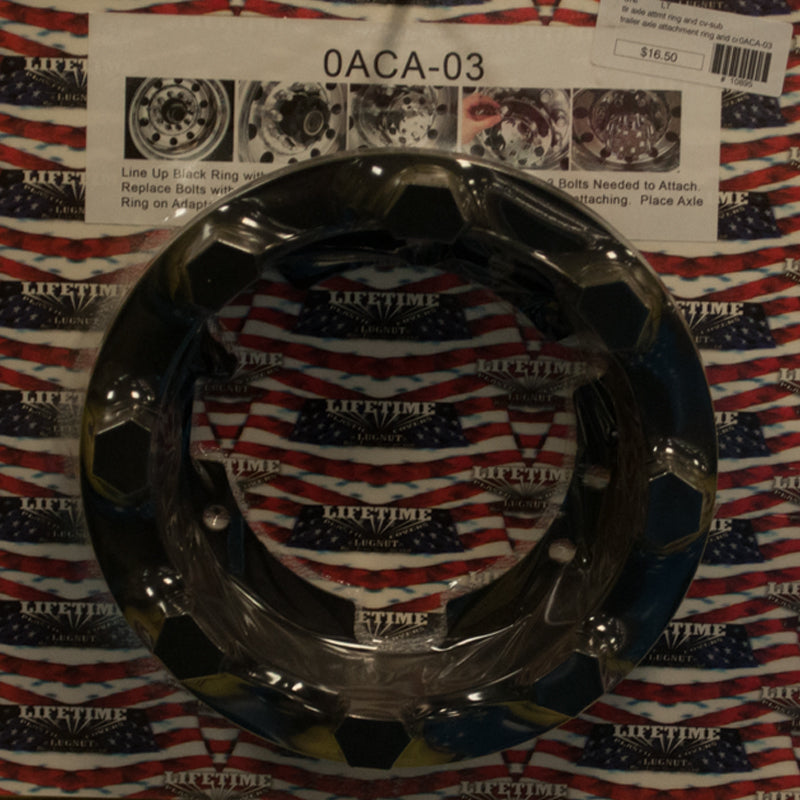 Plastic trailer hub adapter for Lifetime rear axle cover - SINGLE