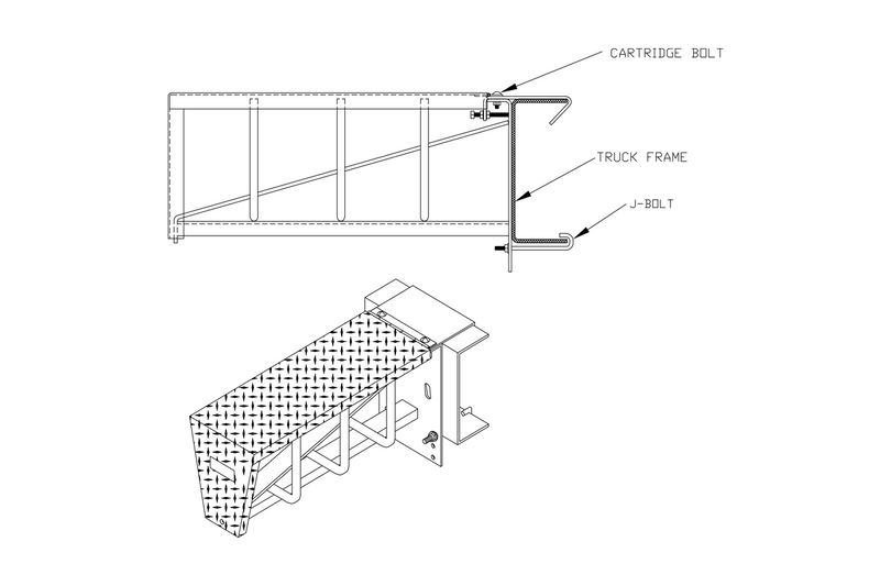 "No Drill" mounting kit for Merritt 24" chain hangers