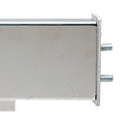 Stainless steel mudflap hanger w/6 round Dual Revolution 4" Red/White LED lights - 2.5" Bolt hole spacing