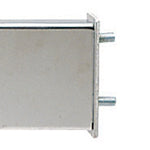 Stainless steel mudflap hanger w/6 round Dual Revolution 4" Red/White LED lights - 3-3/4" Bolt hole spacing