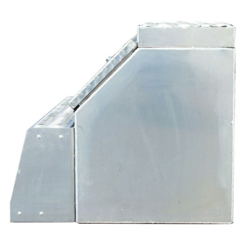 24" (H) x 28" (D) x 18" (L) aluminum step saddle box / frame mount tool box/step