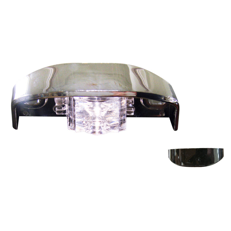 White single-diode LED license plate tag light