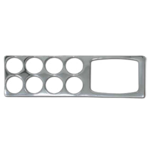 Kenworth T660/W900 2006+ chrome plastic right hand gauge trim w/GPS cutout - glossy sticker