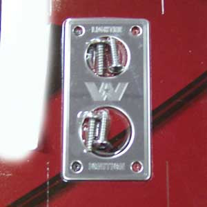 Woody's Western Star stainless steel "lighter/ignition" switch plate
