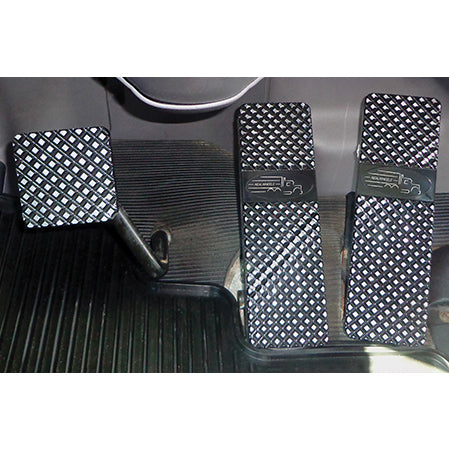 Peterbilt 379/386/389 black diamond billet foot pedal set