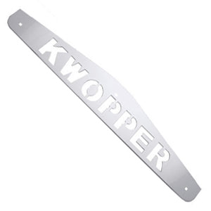 "Kwopper" 24" chrome mudflap weights w/3 bolt-thru holes - PAIR