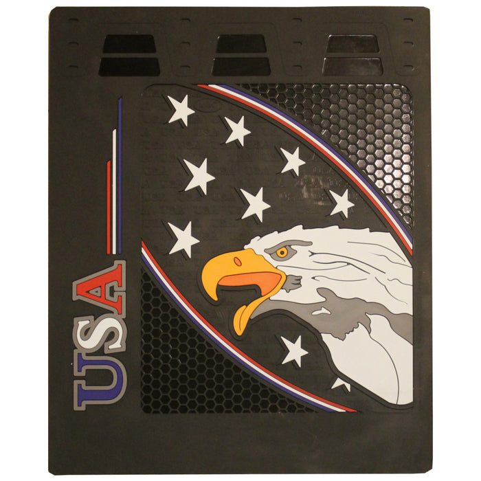 USA Eagle+Stars 24" x 30" colored rubber mudflap - PAIR