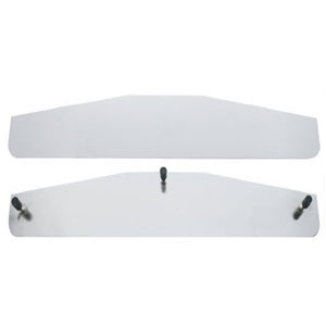 16" chrome bottom plate w/3 welded studs