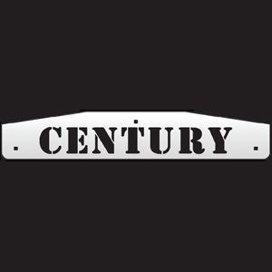 24" stainless steel cutout mudflap weights w/backs - PAIR - "Century"