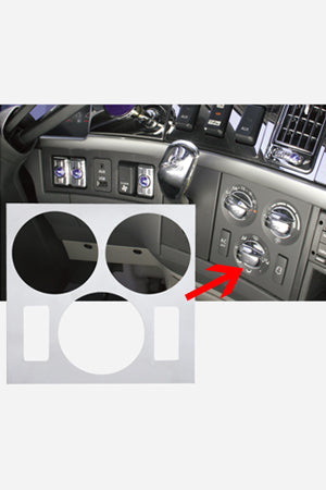 Volvo stainless steel air conditoner/heater control panel cover