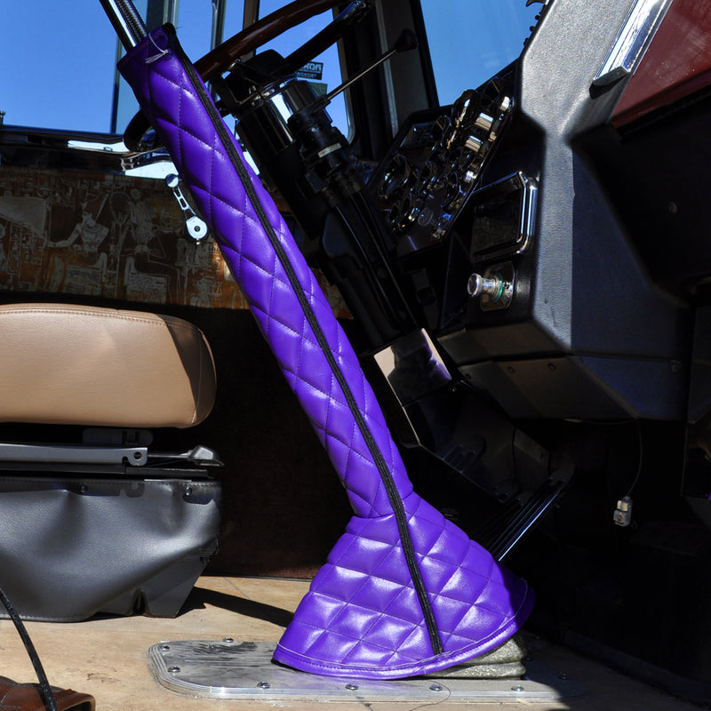 30" quilted vinyl gear shift tower cover and boot