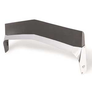 Freightliner FLD 120 Aeroshield II smoke/polished aluminum bug deflector