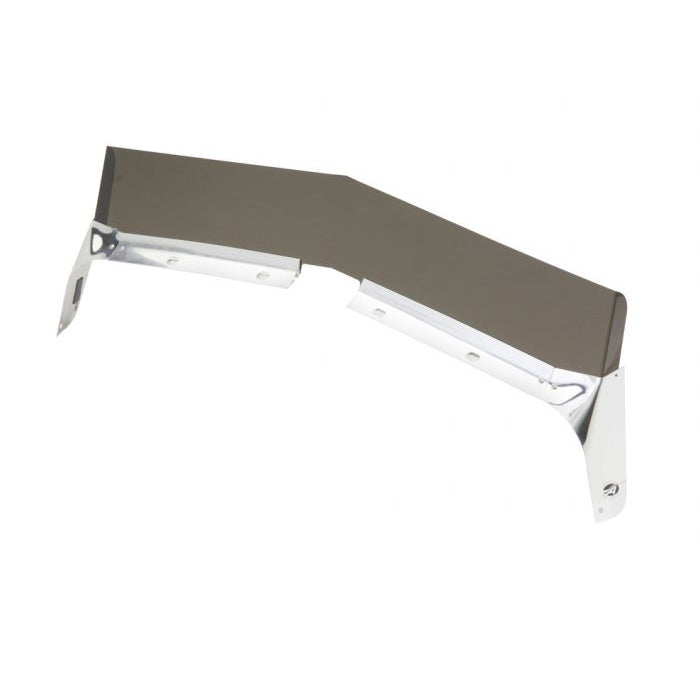 Kenworth W900L Aeroshield II smoke/polished aluminum bug deflector