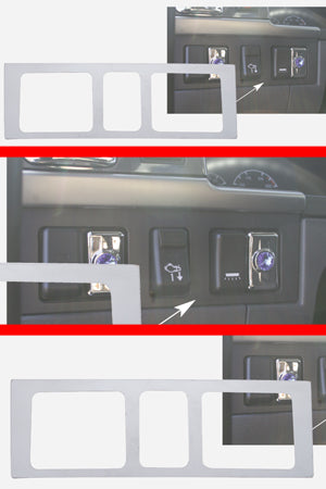 Volvo stainless steel lower left switch panel cover