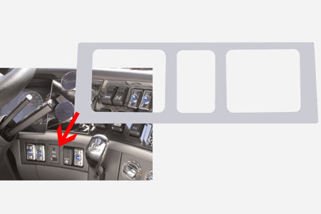 Volvo stainless steel lower right dash panel