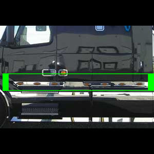 Volvo VN780 stainless steel cab and sleeper kit w/14 combo light holes