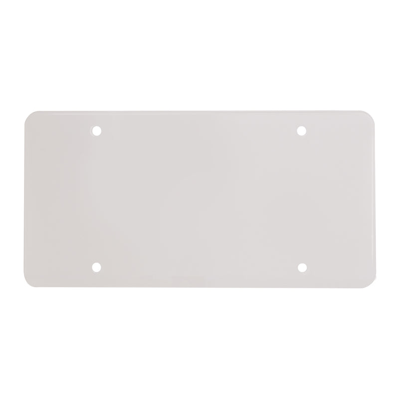 Clear plastic license plate protector - flat style