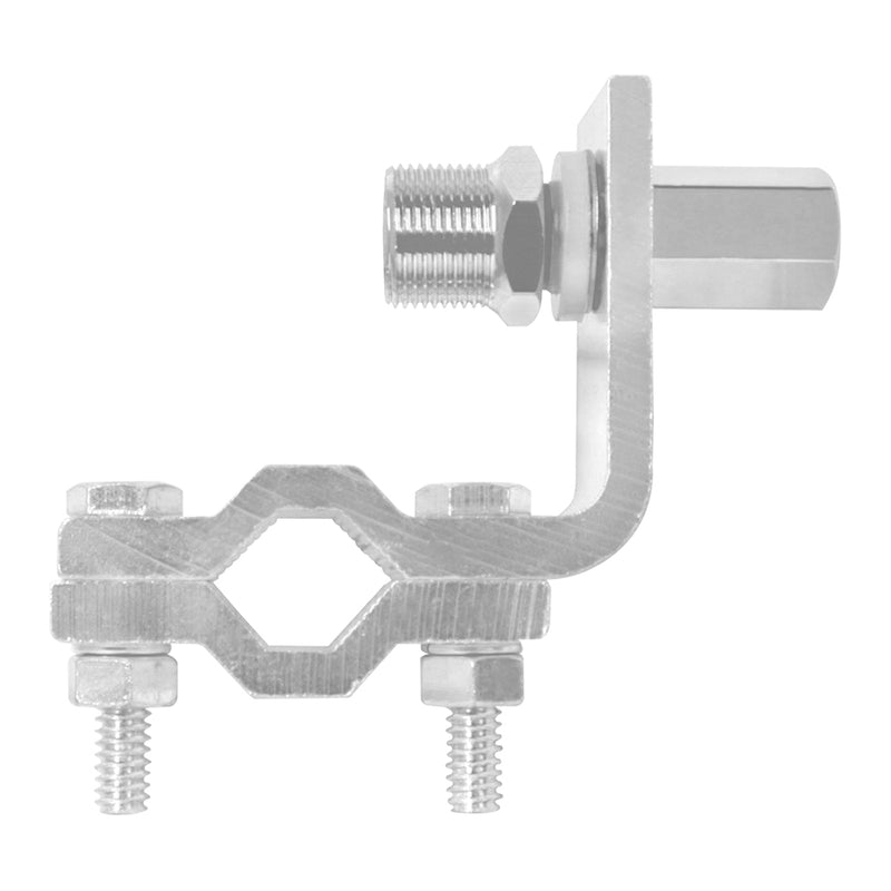 L type heavy aluminum CB radio antenna mounting bracket, mirror mount