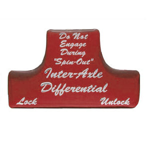 Freightliner Classic/FLD "Inter-Axle Differential" glossy sticker for switch guards