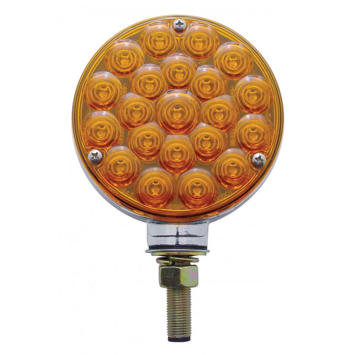 Amber/amber 21 diode LED double-face pedestal turn signal light