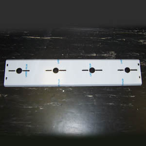 International 33.75" stainless steel cab panels w/8 combo light holes - w/heater plug hole