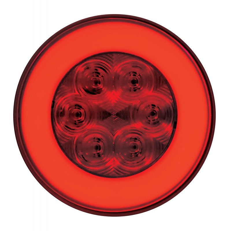 "Halo" Red 4" round LED stop/turn/tail light