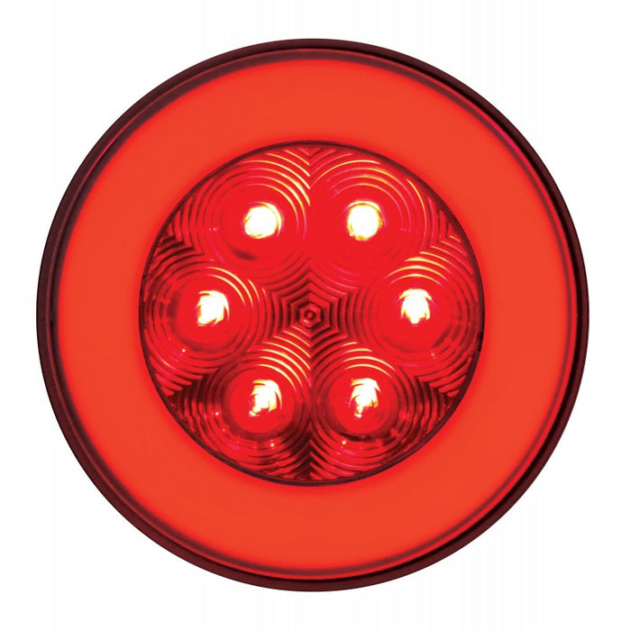 "Halo" Red 4" round LED stop/turn/tail light