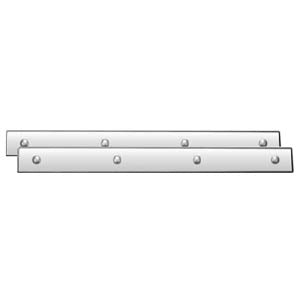 20" stainless steel top mudflap plate w/4 bolt-through holes - PAIR