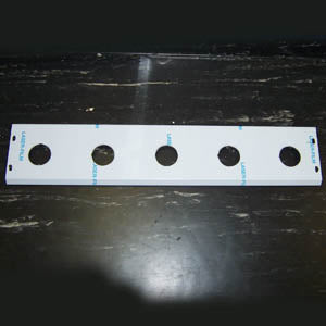 International 33.75" stainless steel cab panels w/10 round 2" light holes - w/heater plug hole