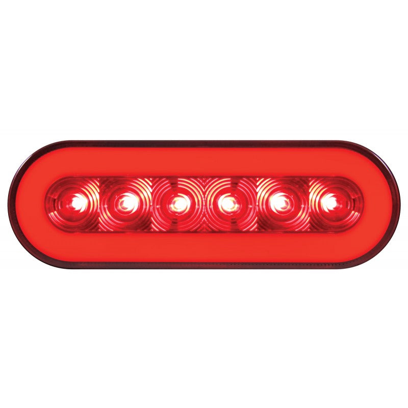 "Halo" Red 22 diode oval LED stop/turn/tail light