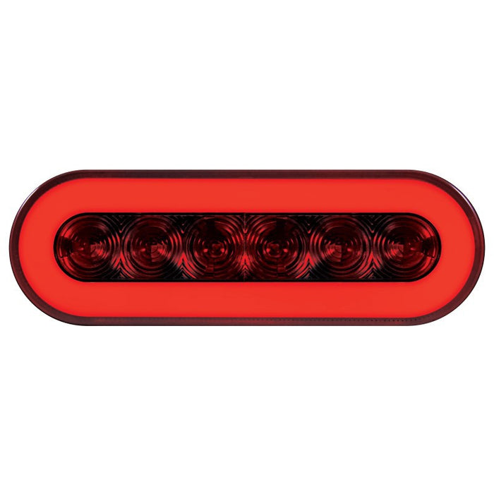 "Halo" Red 22 diode oval LED stop/turn/tail light
