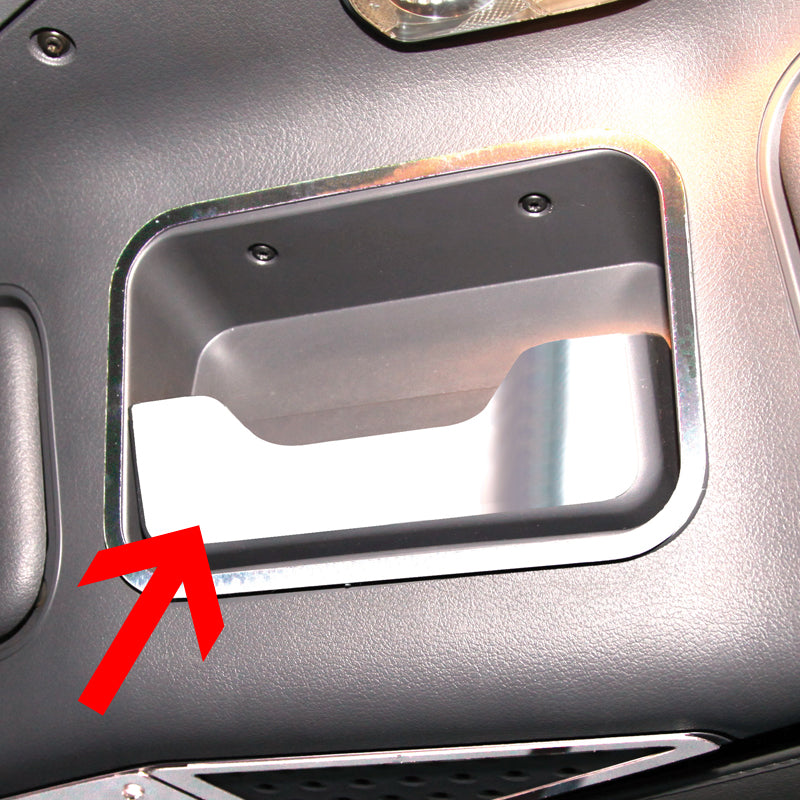 Freightliner Cascadia stainless steel sunglasses holder cover