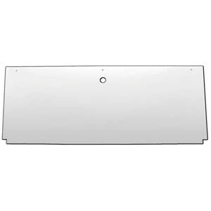 14" stainless steel rear center panel back