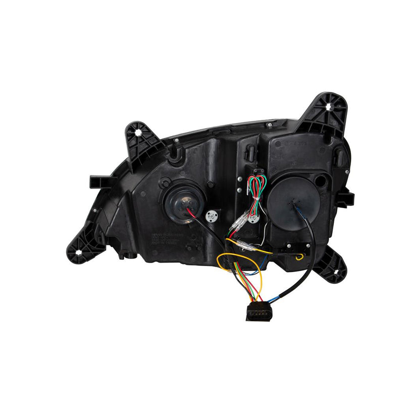 Peterbilt 579 projection-style halogen headlight assembly w/sequential LED turn signal - SINGLE