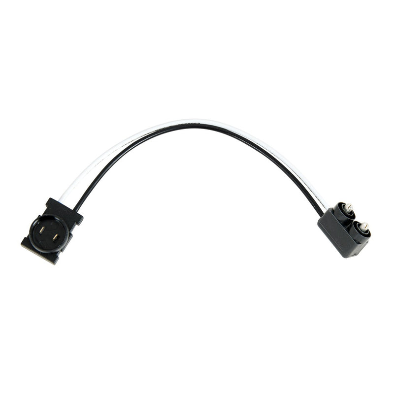 Round male 2 pin plug to 2 prong male plug wiring adapter harness